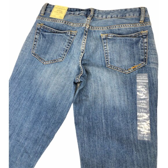 Aeropostale Ashley Utlra Skinny Jeans Juniors 7/8 Medium Wash Zipper Ankles NWT - Picture 3 of 7